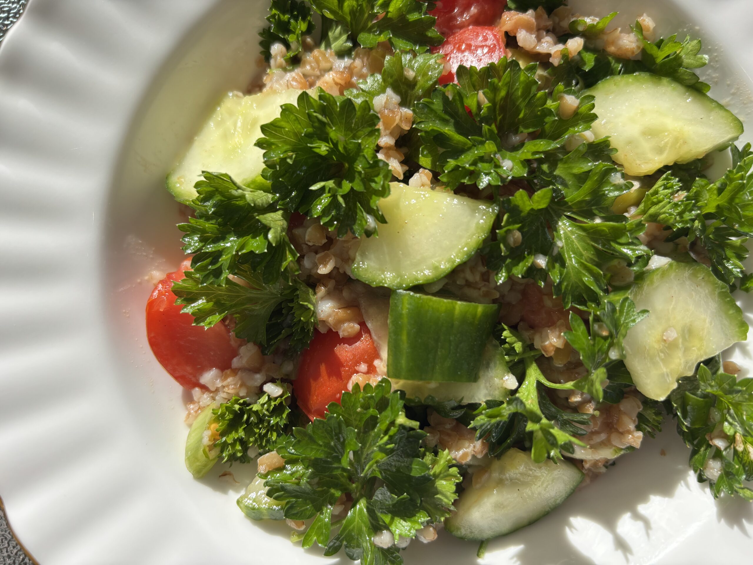 Close up of Tabbouleh Salad