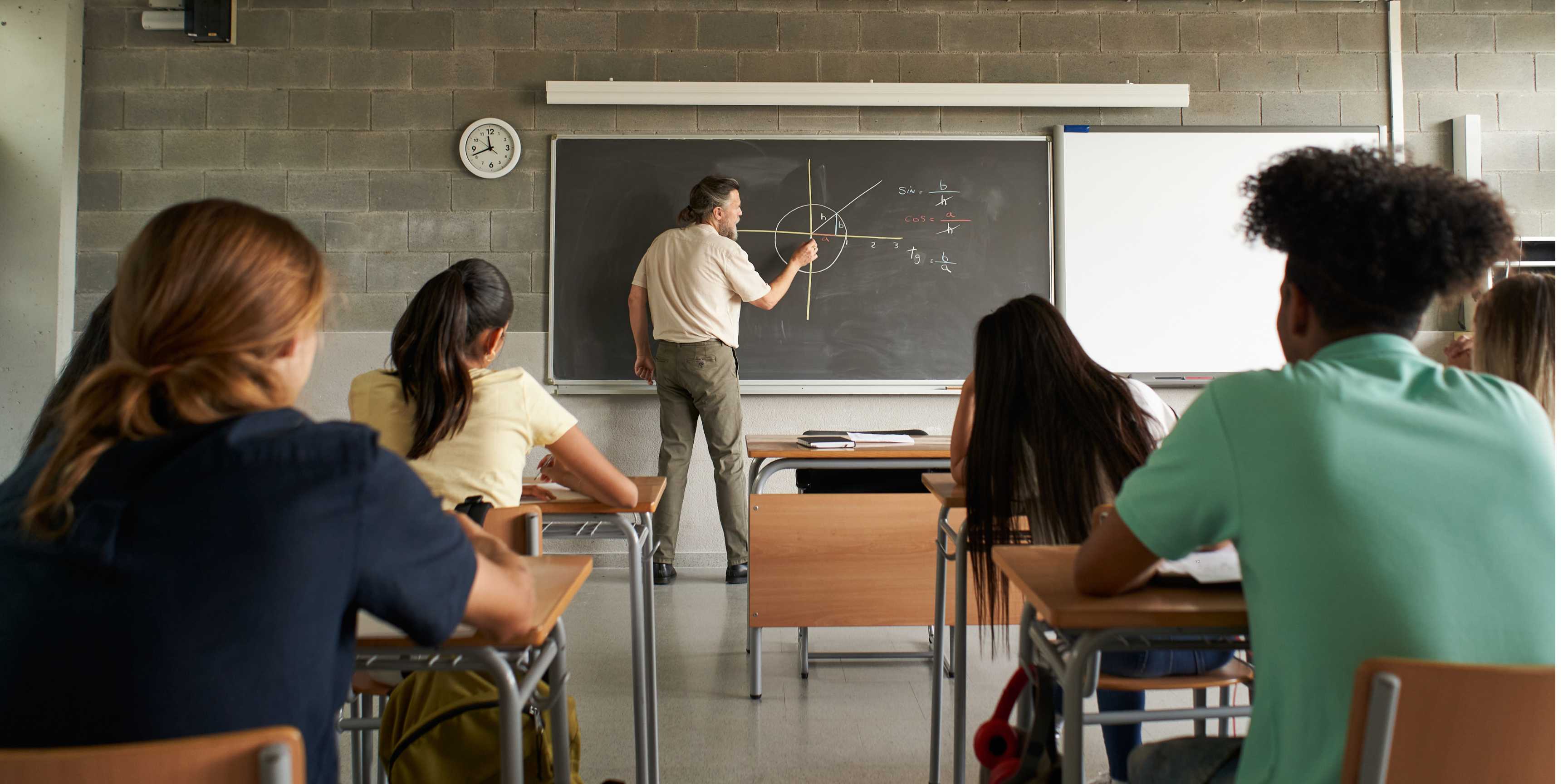 Lecture hall and blackboard