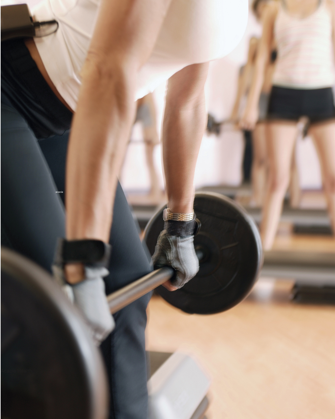 Woman performing a deadlift