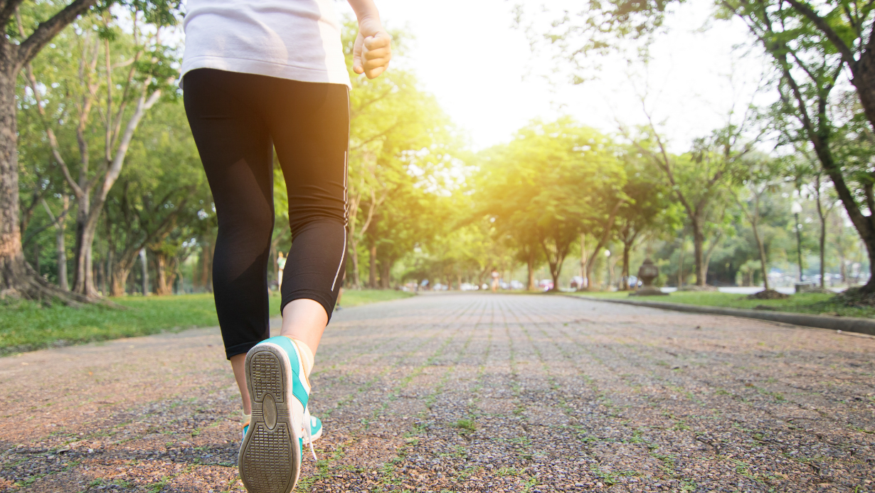Woman walking in the park