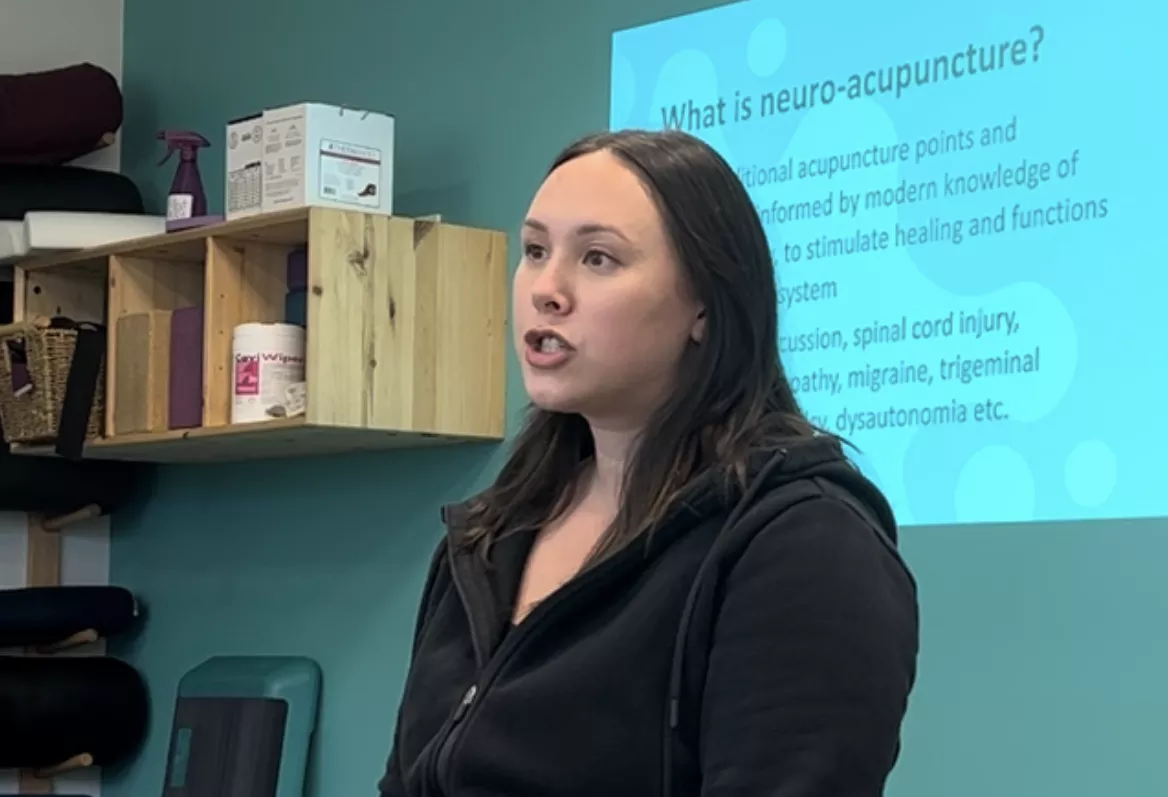 Jennifer Midlane discussing neuro acupuncture