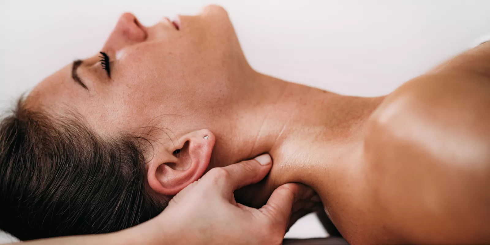 woman getting neck massage