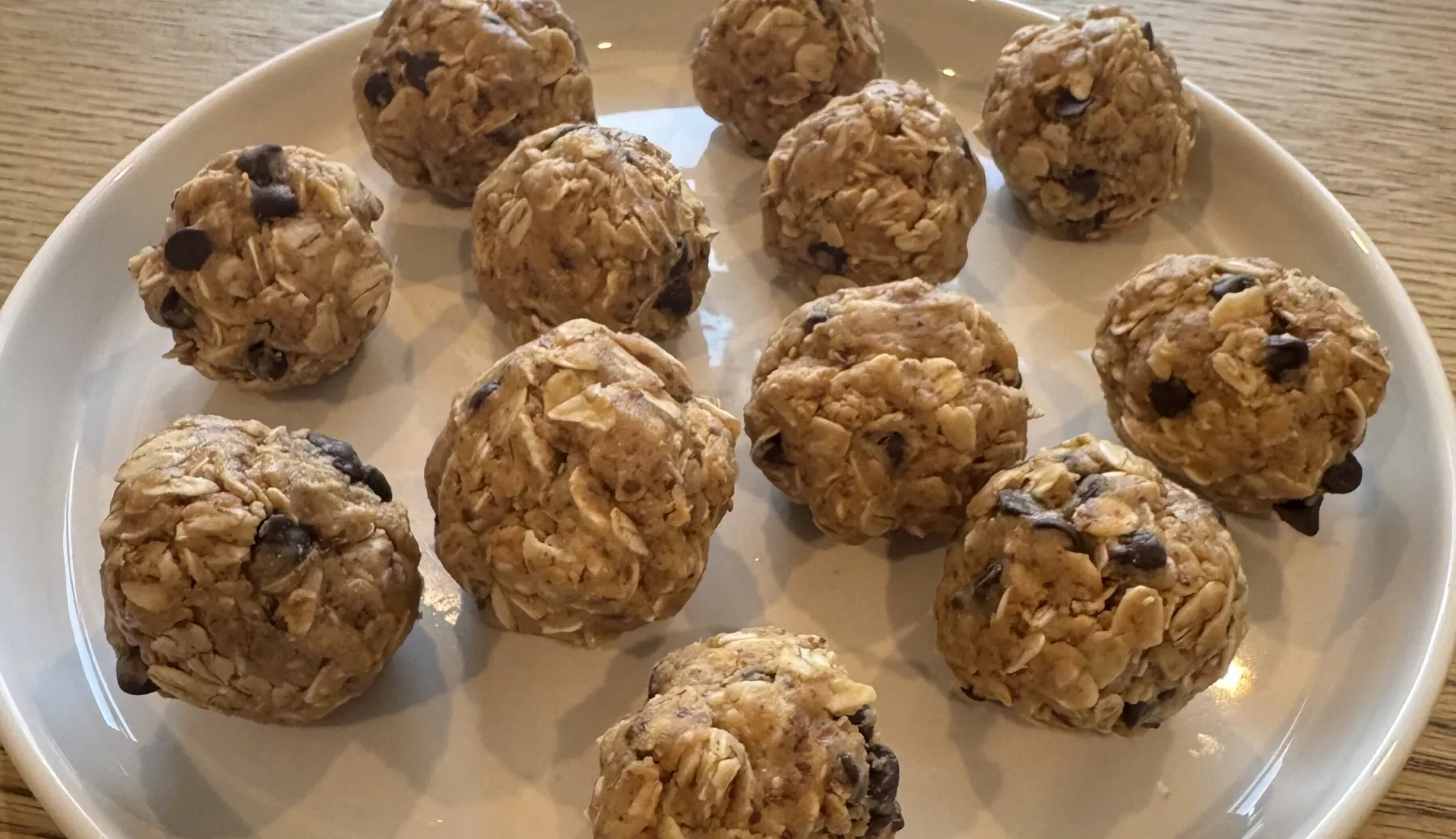 Plate of no-bake energy balls