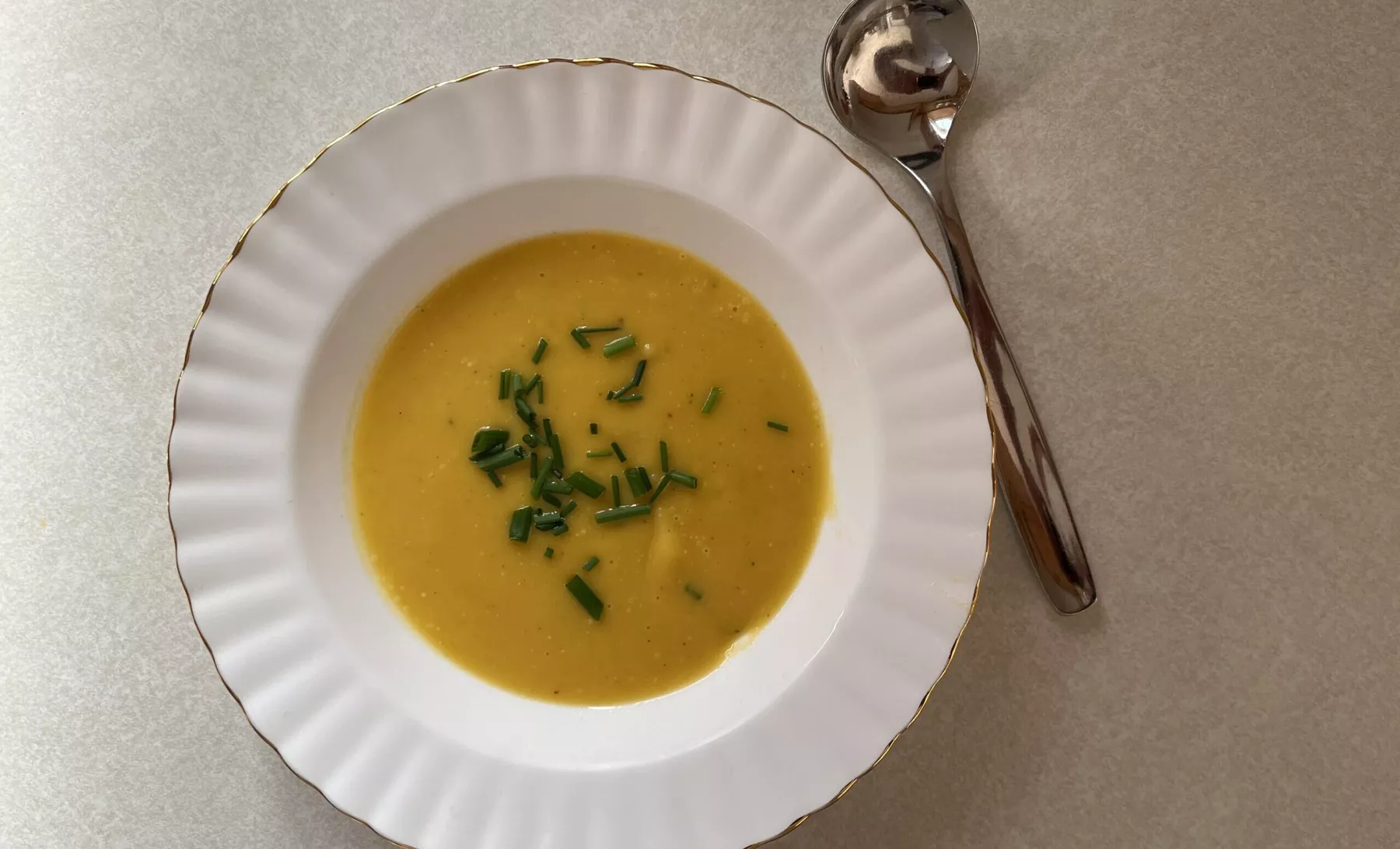 Bowl of squash soup
