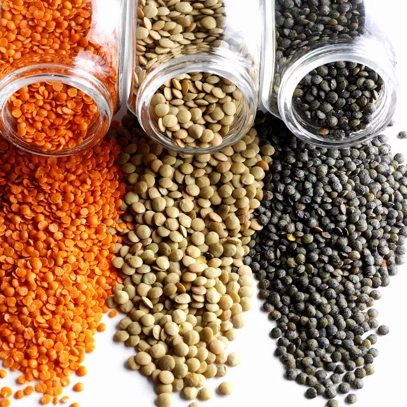 Three kinds of lentils