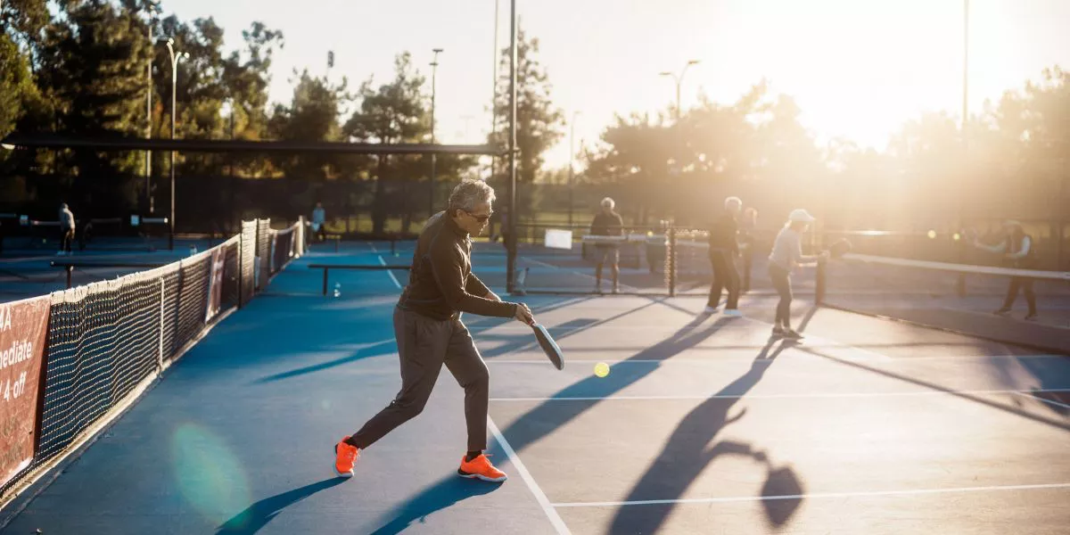Pickleball players