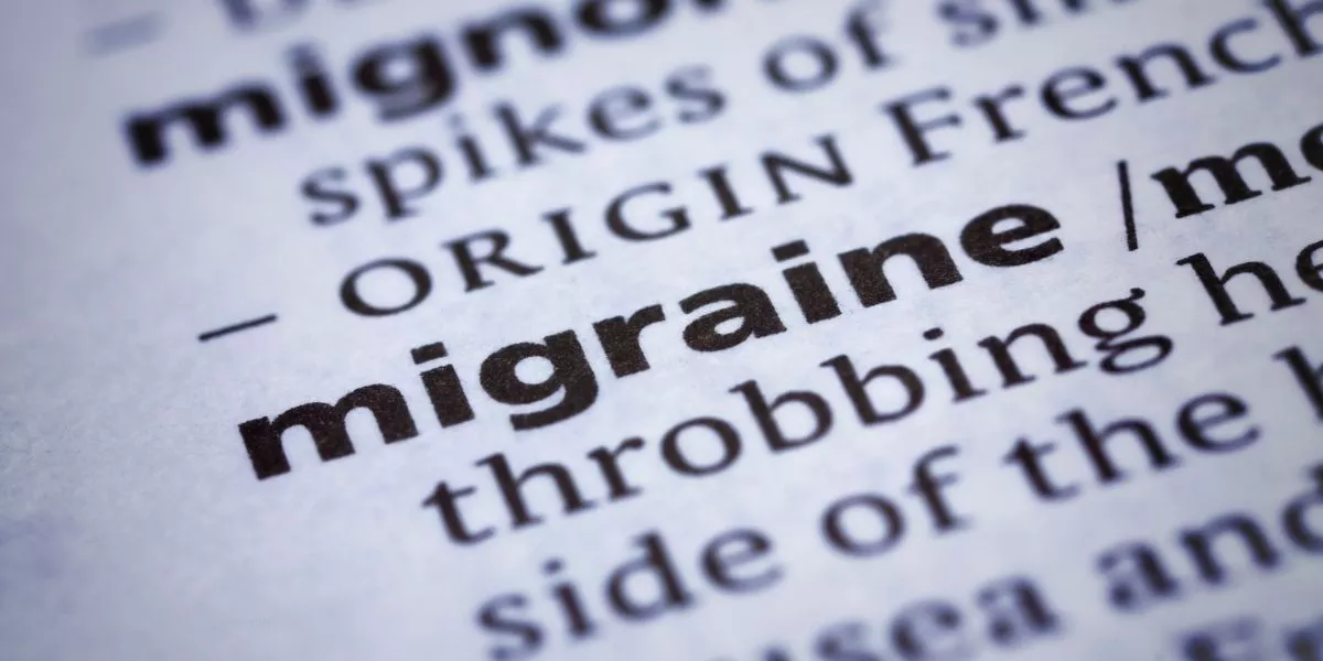 Excerpt from dictionary about migraine